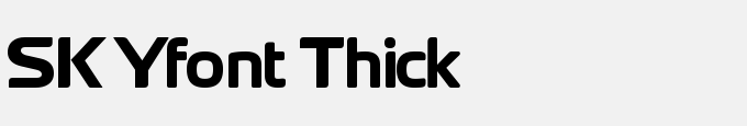 SKYfont Thick